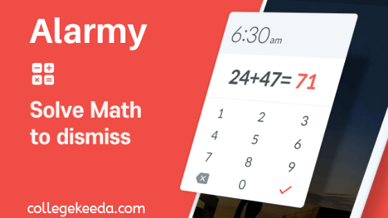 alarmy apps for college students