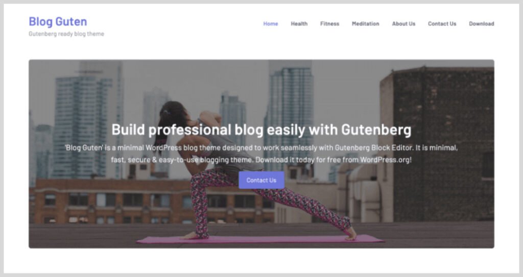 blog guten theme