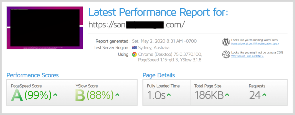 Hostinger speed