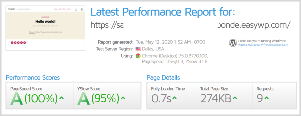 Easywp supersonic speed