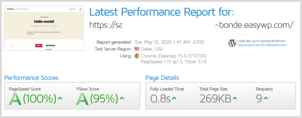 Easywp turbo speed