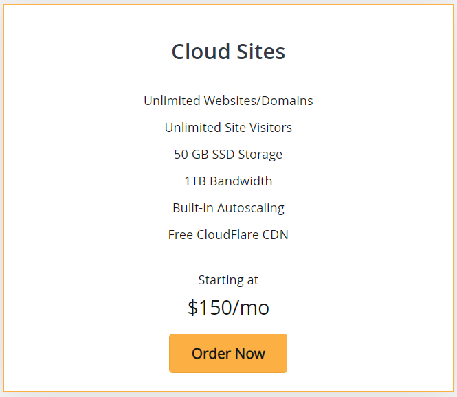 LiquidWeb cloudsites plan