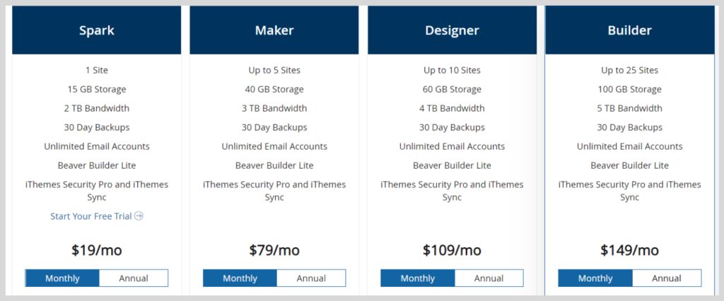 LiquidWeb wordpress plans