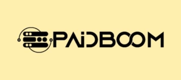 paidboom logo poster